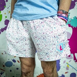 Baseball Lifestyle 101 Splatter Shorts Mens Small